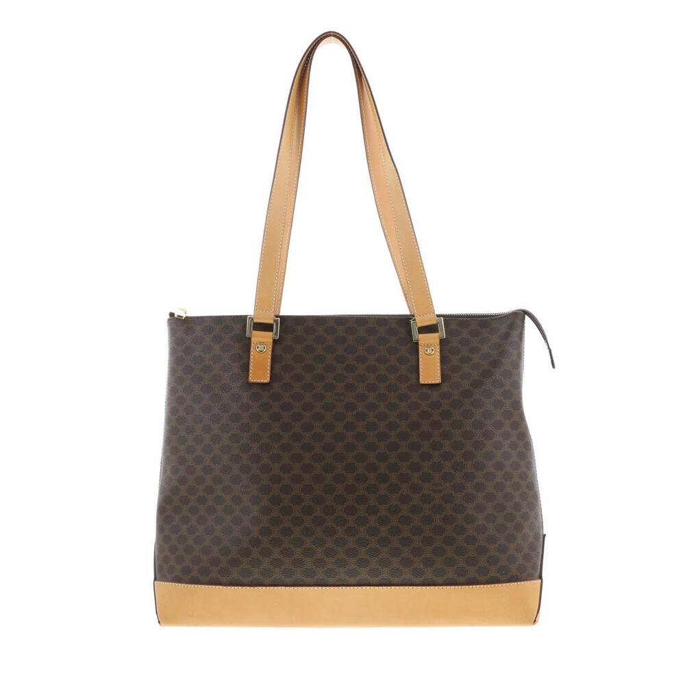 CELINE Macadam Tote Bag Brown